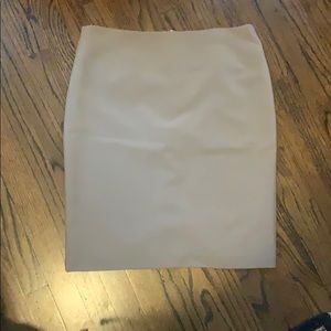 Tan pencil skirt